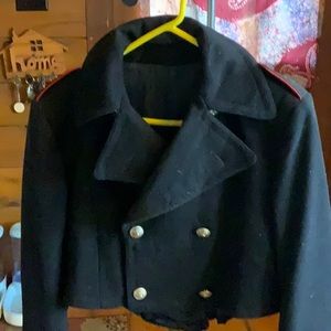 Vintage French military waste coat